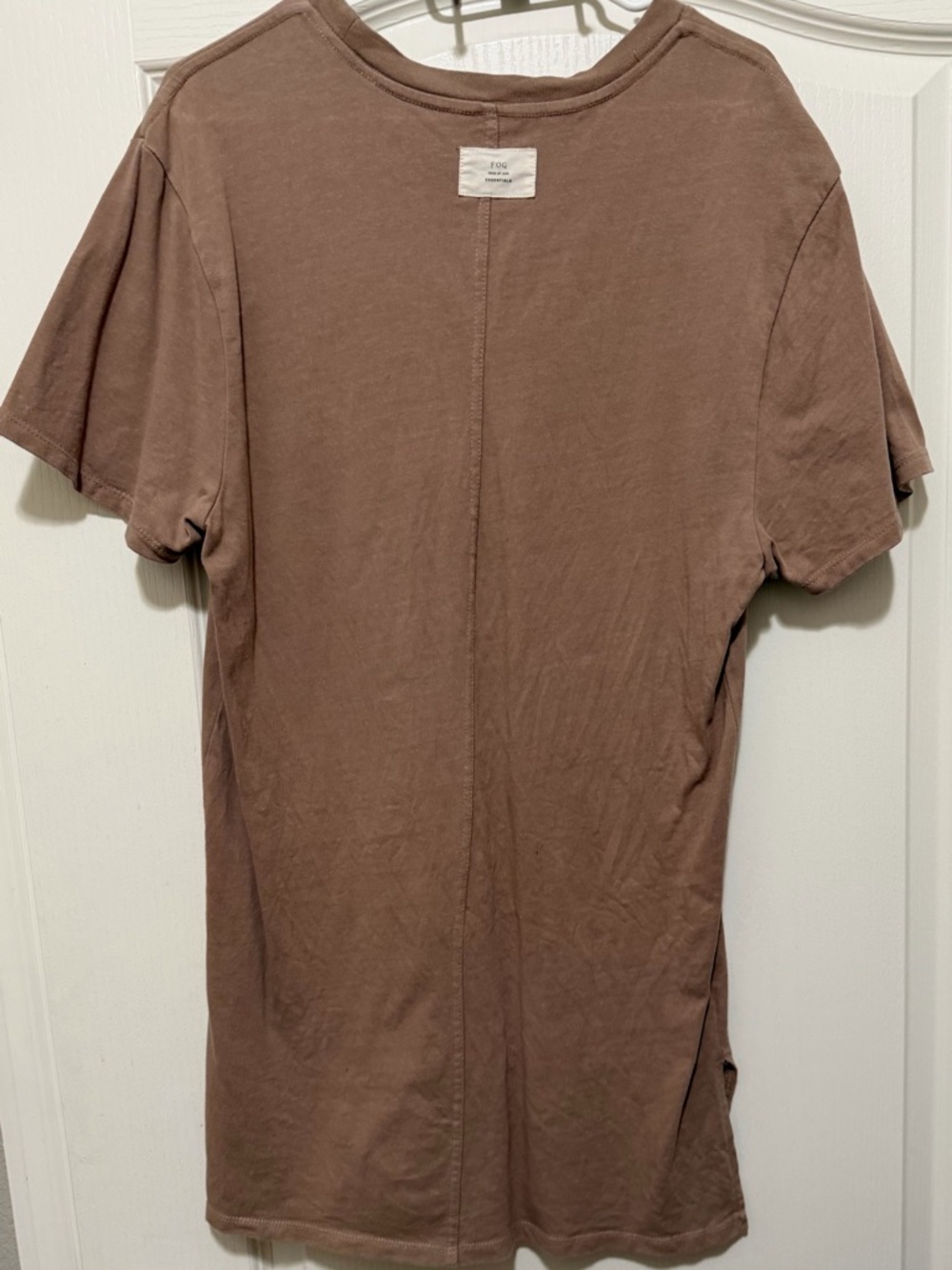 Fear of God Short Sleeve Crewneck T-Shirt in Taupe